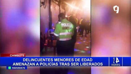 Delincuentes menores de edad amenazan con dinamitar una comisaría de Chimbote