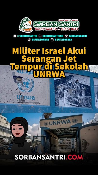 Militer Israel Akui Serangan Jet Tempur di Sekolah UNRWA