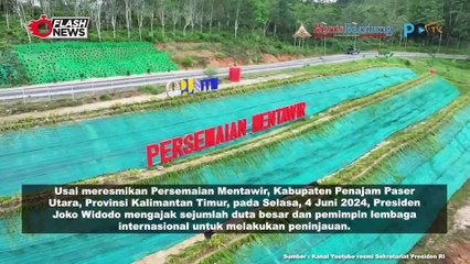 Kesan Para Dubes Saat Melihat Persemaian Mantawir di IKN Bersama Jokowi