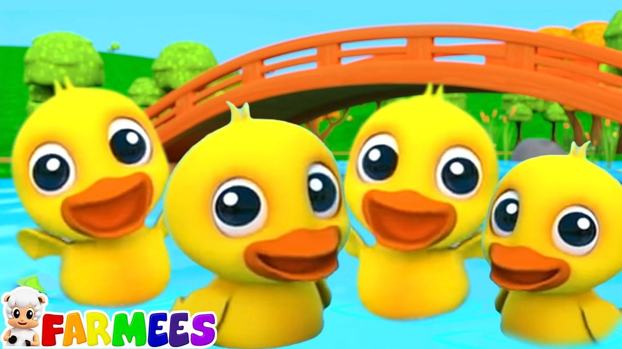 Five Little Ducks went Swimming one Day + More Learning Videos for Kids