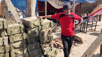 #أخبار_الصباح | فلسطينيون يلجأون لصناديق ذخيرة الجيش الإسرائيلي لبيعها كحطب #العربية