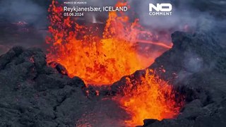 NO COMMENT: Impresionantes imágenes de la quinta erupción volcánica en Islandia en siete meses