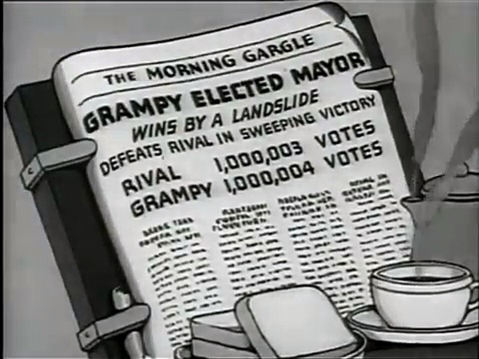 Betty Boop (1937) The Candid Candidate, animated cartoon character designed by Grim Natwick at the request of Max Fleischer.