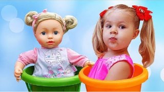 Diana Pretend Play Babysitting Cry Baby Dolls - Nursery Playset Girl Toys