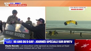 80 ans du Débarquement: l'arrivée des parachutistes américains reconstituée à Utah Beach