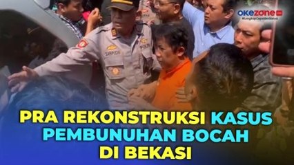 Pembunuh Bocah dalam Karung di Bekasi Diteriaki Warga saat Pra Rekonstruksi