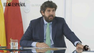 El presidente de la Región de Murcia valorando el 'caso Koldo'.