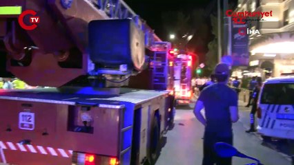 Kadıköy'de bir otelde yangın çıktı