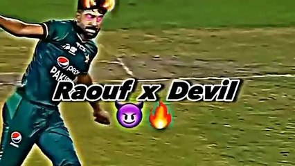 Haris Raoof artic bowling  #circket #viral #video