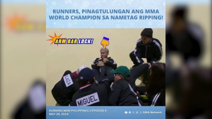 Running Man Philippines 2: Runners, pinagtulungan ang MMA World Champion sa nametag ripping! (Episode 6)