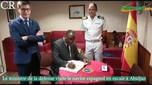Téné Birahima visite le navire espagnol