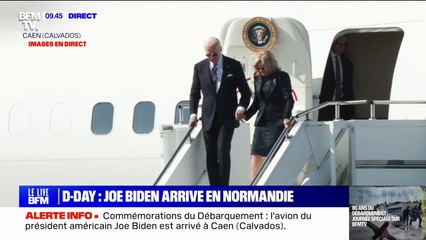 Descargar video: Joe Bien et sa femme Jill, arrivent en Normandie pour participer aux cérémonies de commémoration des 80 ans du Débarquement