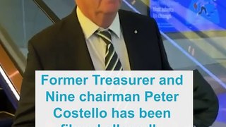 Peter Costello filmed allegedly assaulting journalist at Canberra Airport