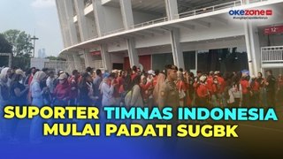 Jelang Laga Indonesia Vs Irak, Suporter Mulai Padati Stadion Utama Gelora Bung Karno