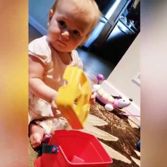 Babies and Daddy Funny moments video / Funny baby videos