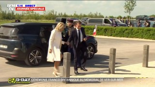 Débarquement: Emmanuel et Brigitte Macron arrivent à Ver-sur-Mer et sont accueillis par Rishi Sunak, Premier ministre britannique