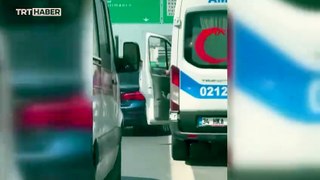 Trafik kurallarına uymayan ambulans şoförü ve araç sürücüsüne ceza