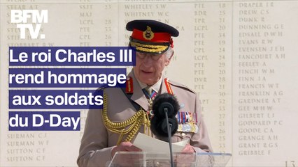 "Un sens de gratitude très profond": le discours de Charles III en hommage aux soldats du D-Day en intégralité
