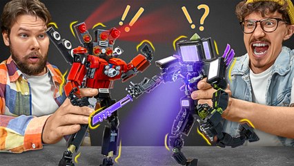 We Made 3 Greatest Skibidi Titans Ever: Lego Titans Speakerman, Upgraded Cameraman and TV Man! 