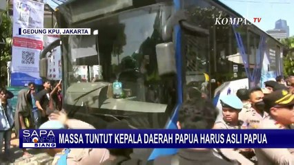 Télécharger la video: Demo di Dekat Kantor KPU di Menteng, Mahasiswa Tuntut Kepala Daerah Papua Harus Asli Papua