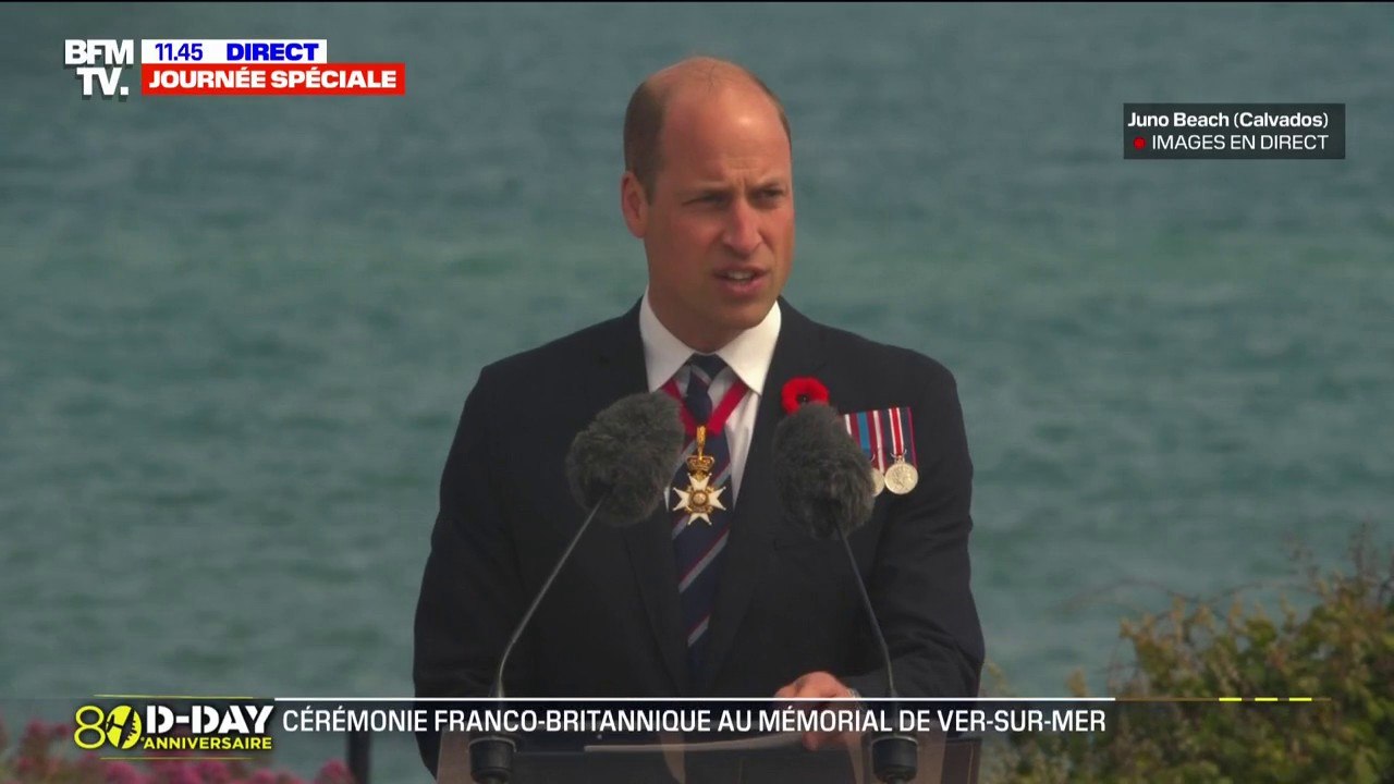 D-Day: "Nous continuons d'honorer chaque Canadien qui a tant donné", déclare le prince William