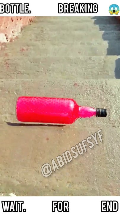 Bottle breaking ASMR wait for end #shorts #asmr #viral #trending ASMr #bottlebreaking