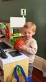 Little Boy Does Everything With Pumpkin