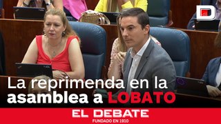 Reprimenda a Lobato en la Asamblea por saltarse el reglamento para atacar a Ayuso con un vídeo