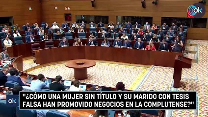 "¿Cómo una mujer sin título y su marido con tesis falsa han promovido negocios en la Complutense?"