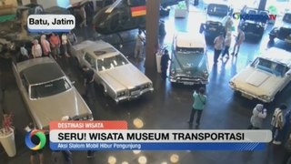 Aksi Slalom Mobil Hibur Pengunjung Museum Transportasi di Batu