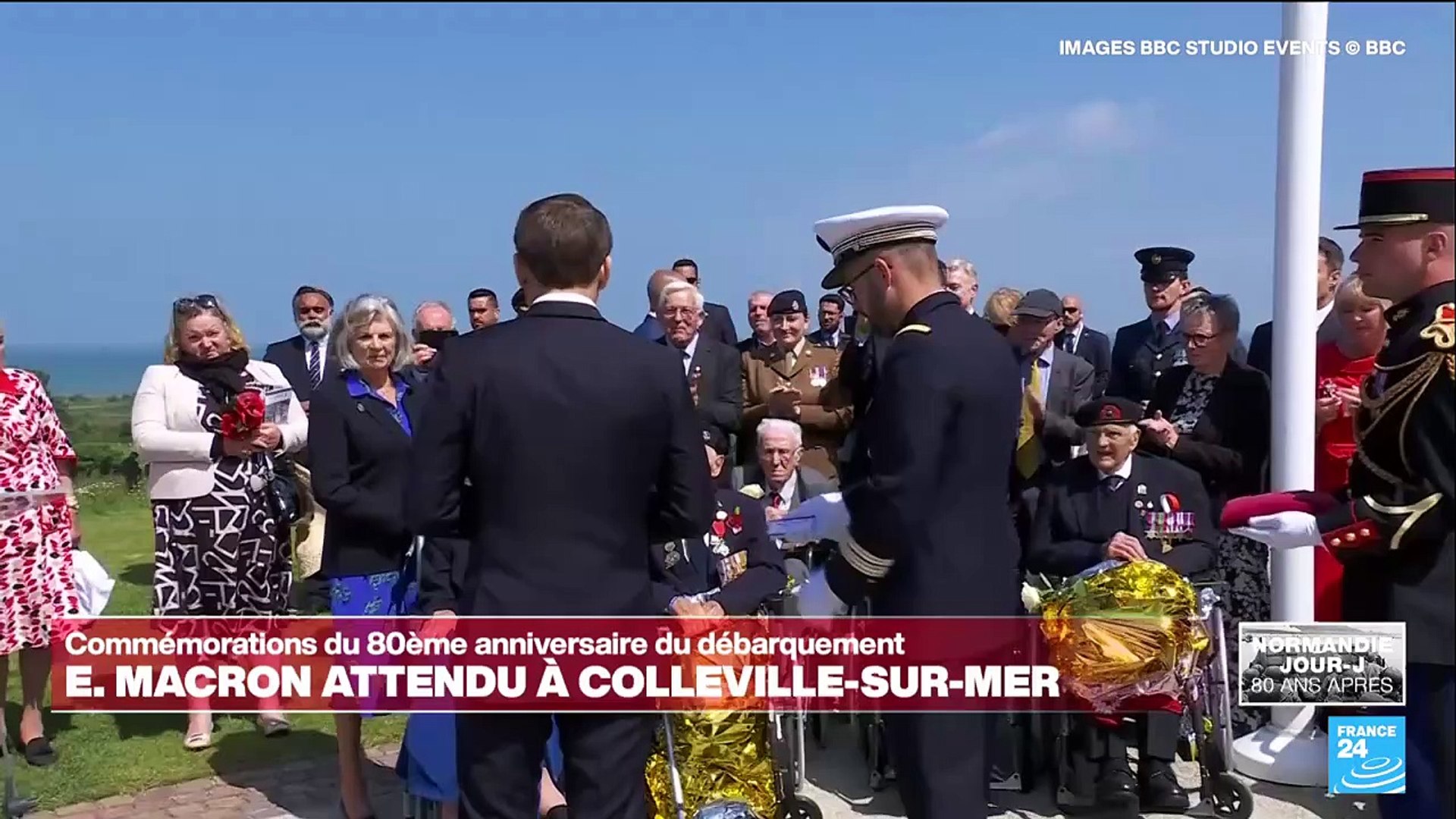 80 ans du D-DAY : Emmanuel Macron remet la Légion d'honneur à Christian ...