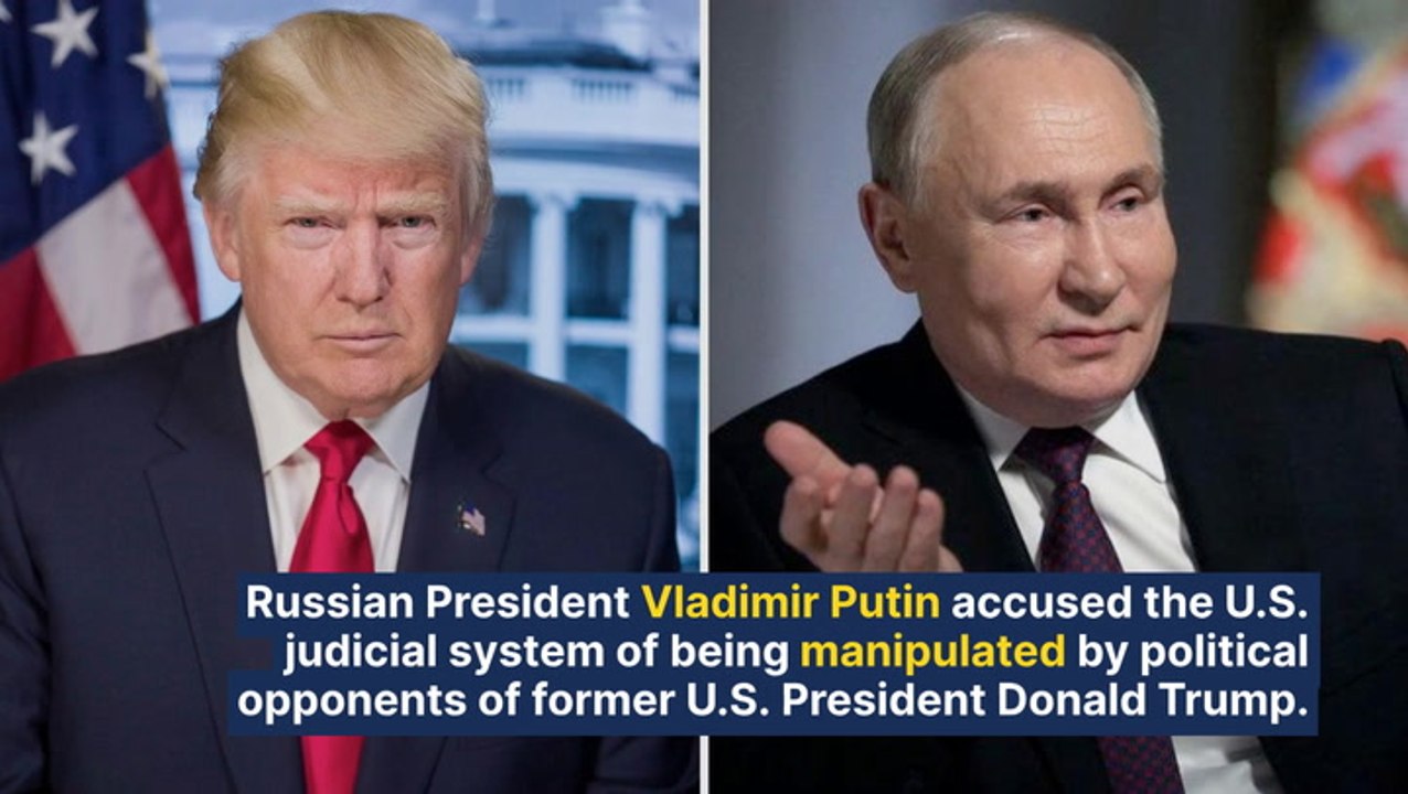 Russian President Slams Trump's Adversaries For Exploiting Judicial System For Political Revenge: "They Are Burning Themselves From The Inside"