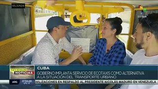 Cuba implanta servicio de ecotaxis como alternativa de transporte