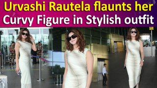 Urvashi Rautela serves Airport Fashion goals in Stylish white grey ensemble