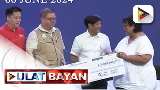 PBBM, pinangunahan ang pamamahagi ng tulong at ayuda sa Digos, Davao del Sur