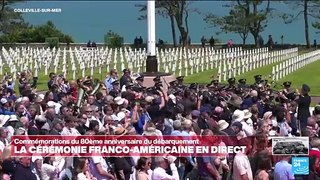 80 ans du D-DAY : la cérémonie américaine débute au cimetière de Coleville-sur-mer
