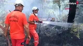 Antalya'da iki ayrı noktada orman yangını
