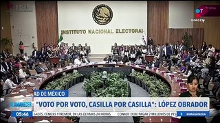 López Obrador respalda que se cuente voto por voto, casilla por casilla