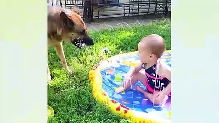Funny Babies Playing With Water __ Baby Outdoor Videos