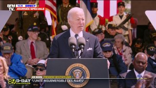 80 ans du Débarquement: Joe Biden vante 