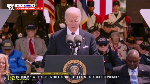 Nous devons être dignes de leurs sacrifices , Joe Biden rend hommage aux soldats du Débarquement