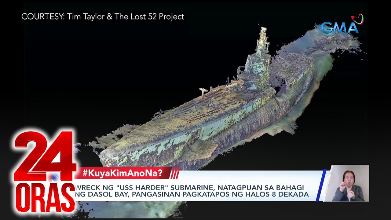Wreck ng "USS Harder" submarine, natagpuan sa bahagi ng Dasol Bay, Pangasinan pagkatapos ng halos 8 dekada | 24 Oras