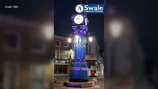 The Clock Tower in Sheerness High Street will be lit up in a range of colours