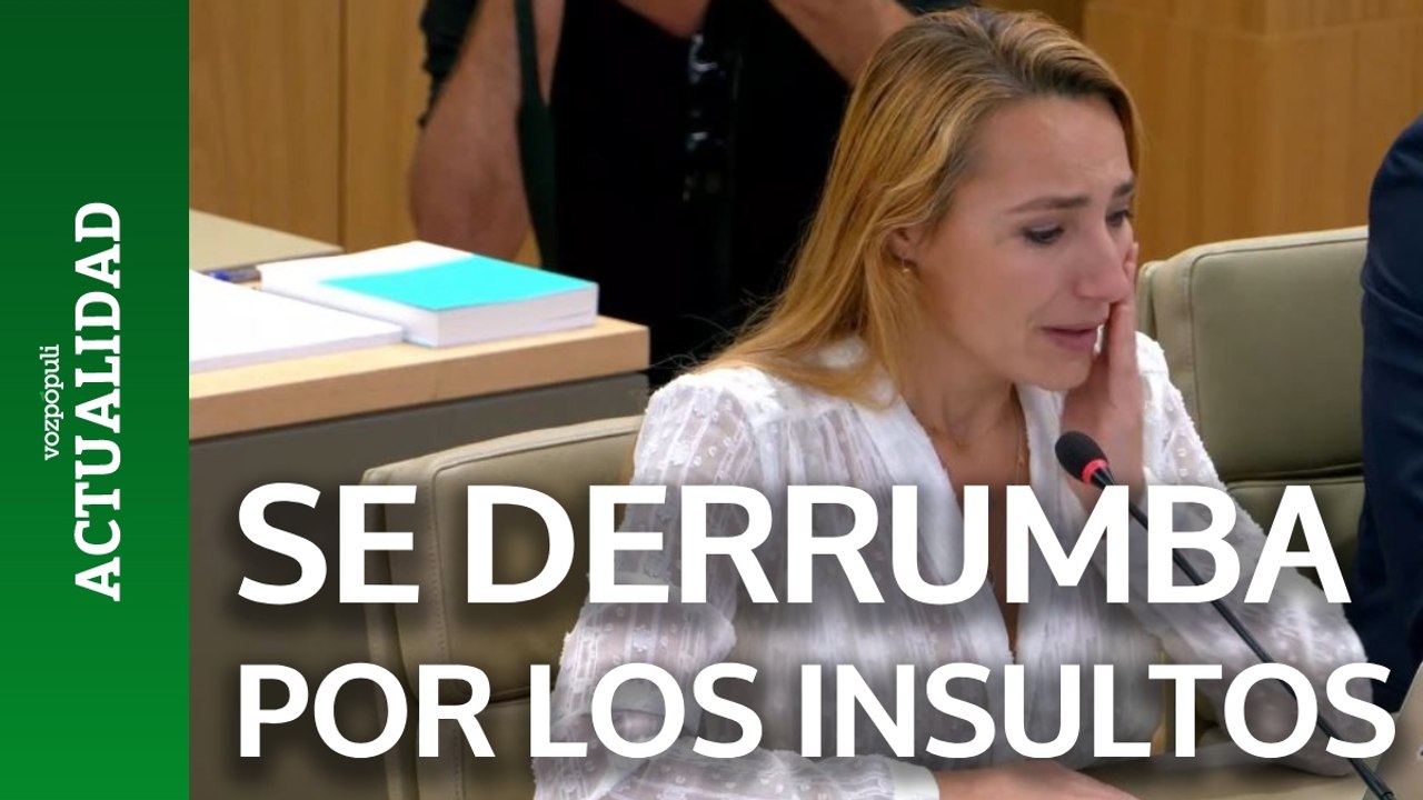 La líder de Vox en Baleares rompe a llorar por los insultos del PSOE