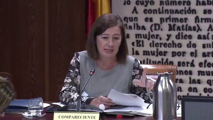 Armengol utiliza su comparencia en el Senado por el 'caso Koldo' para llamar al voto