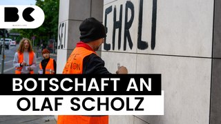 Letzte Generation: Vandalismus am Kanzleramt