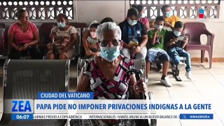 El papa Francisco pide no imponer privaciones indignas a la población