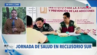 Realizan jornada de salud en el Reclusorio Sur