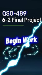 Initiating Your Final Project: QSO 489 6-2 Guide