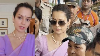 Kangana Ranaut First Reaction After Slap By Cisf Female, Delhi Airport Tight Security Full Video...|
